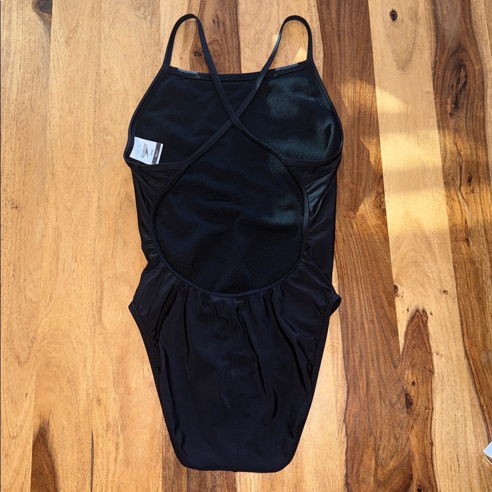 Speedo Solid Splice Flip Back One Piece Swimsuit … - image 4
